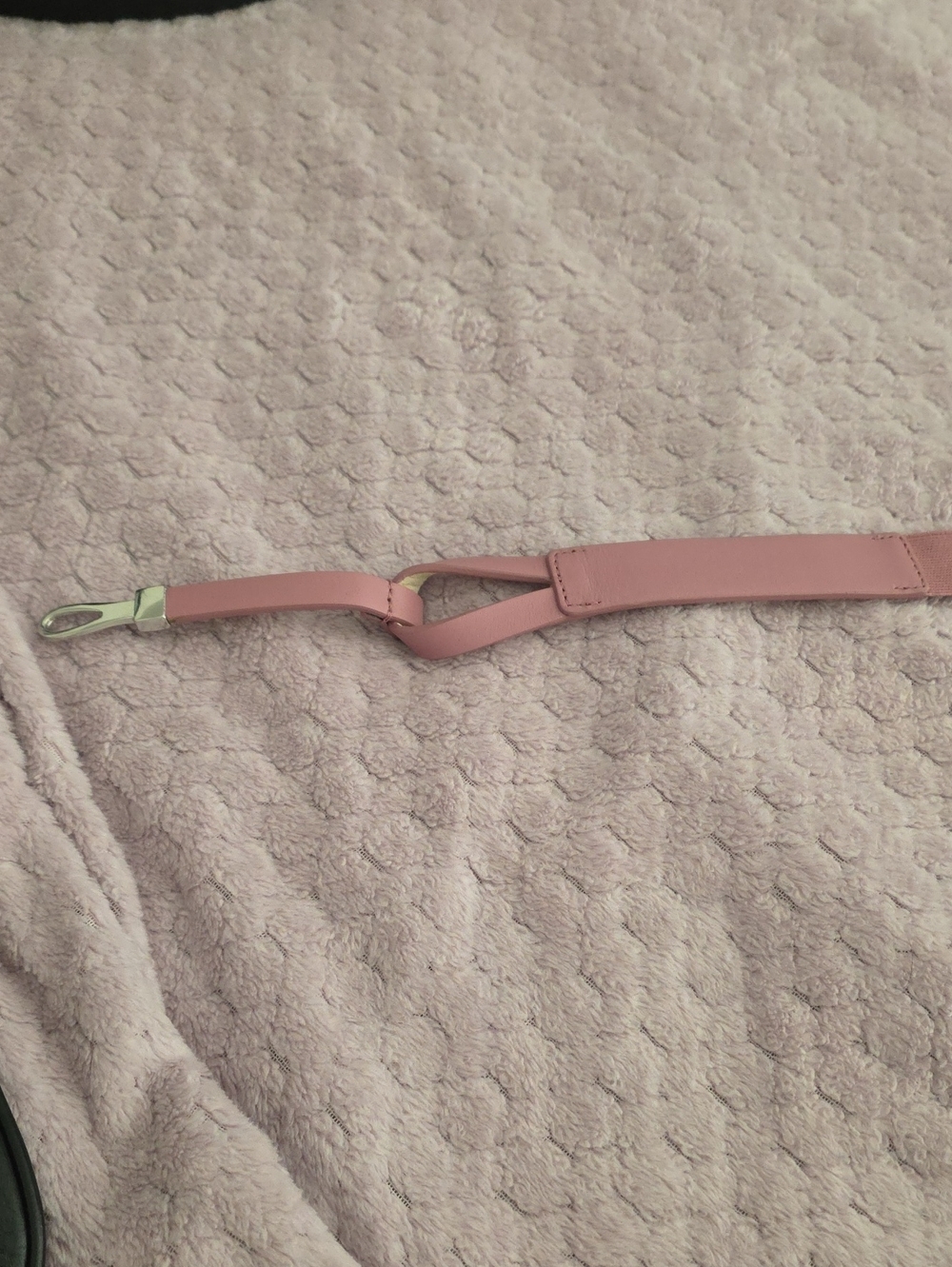 White House Black Market Pink Leather Shoulder Strap